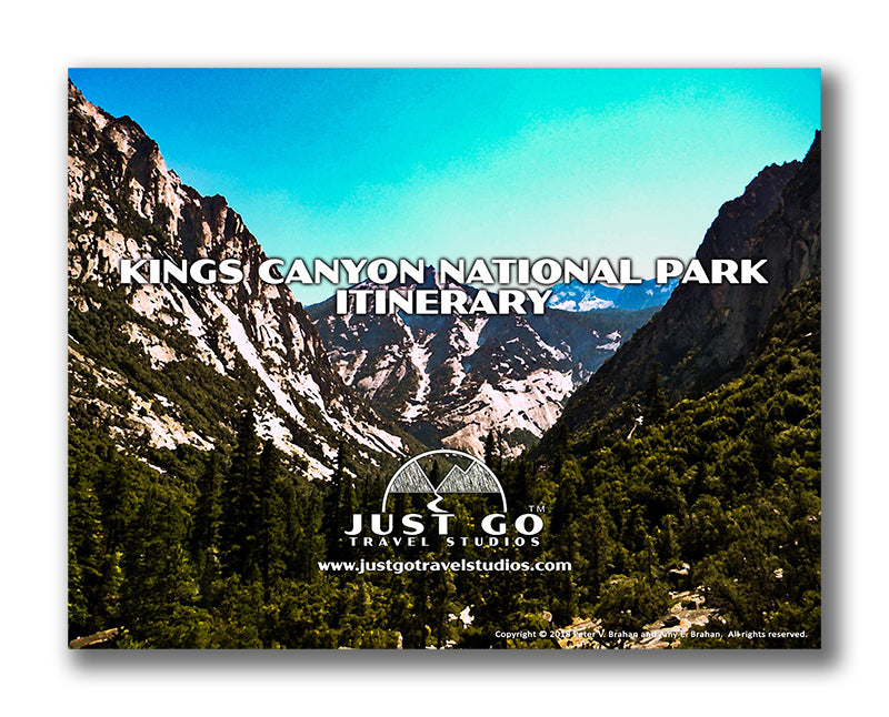 Kings Canyon National Park Itinerary (Digital Download)