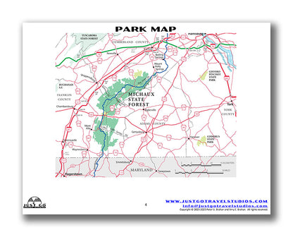 Michaux State Forest Itinerary (Digital Download)