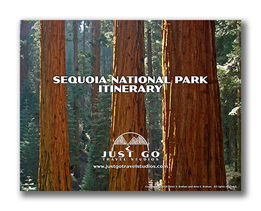Sequoia National Park Itinerary (Digital Download)