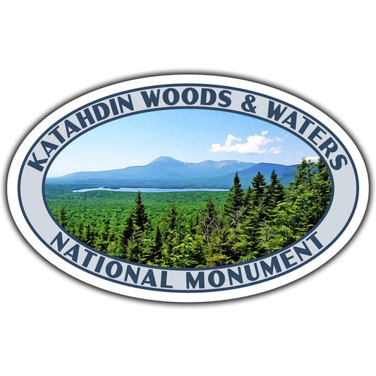 Katahdin Woods and Waters national monument sticker