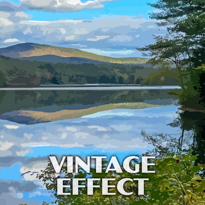 Kezar Lake Poster-WPA (Mount Kearsarge View) (New Hampshire State)