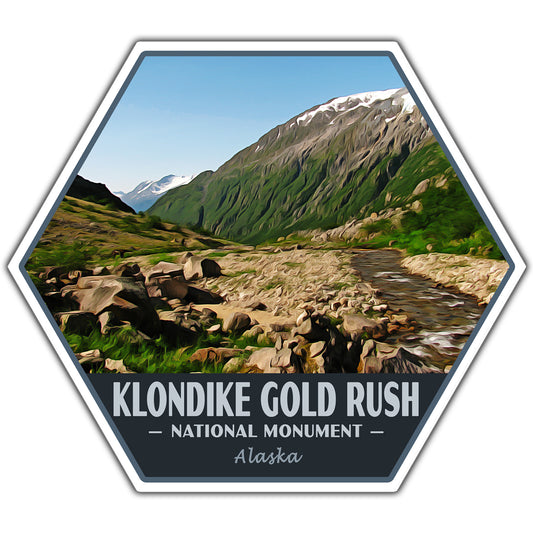 Klondike Gold Rush national monument sticker