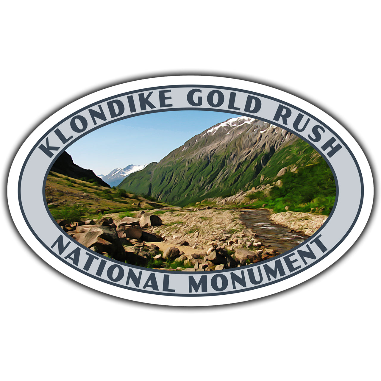 Klondike Gold Rush national monument sticker