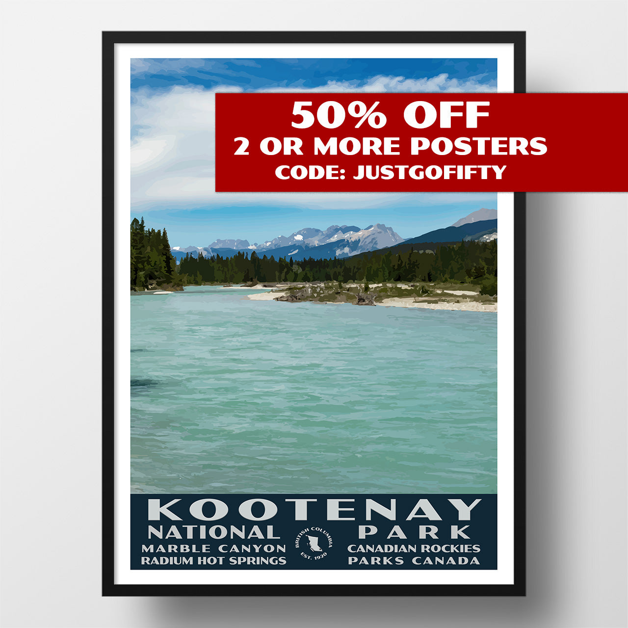 kootenay national park poster