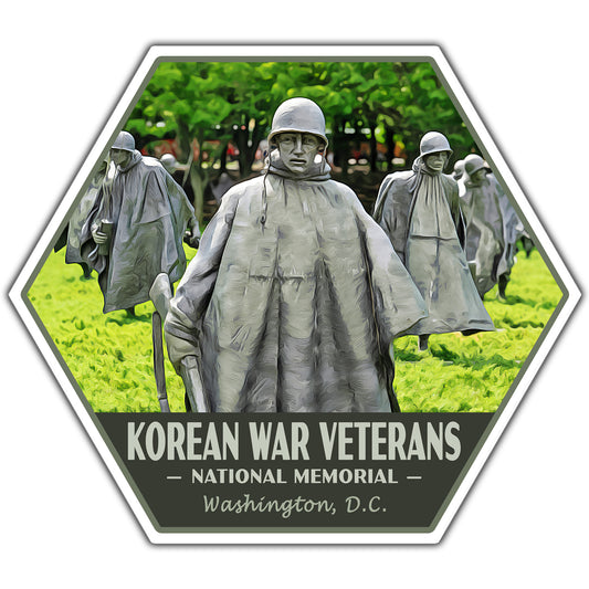 Korean War Veterans national memorial sticker