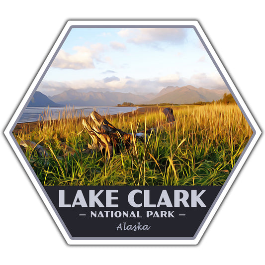 Lake Clark national park sticker
