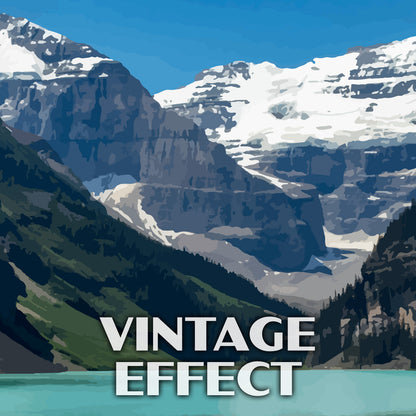 Banff National Park Poster-WPA (Lake Louise)