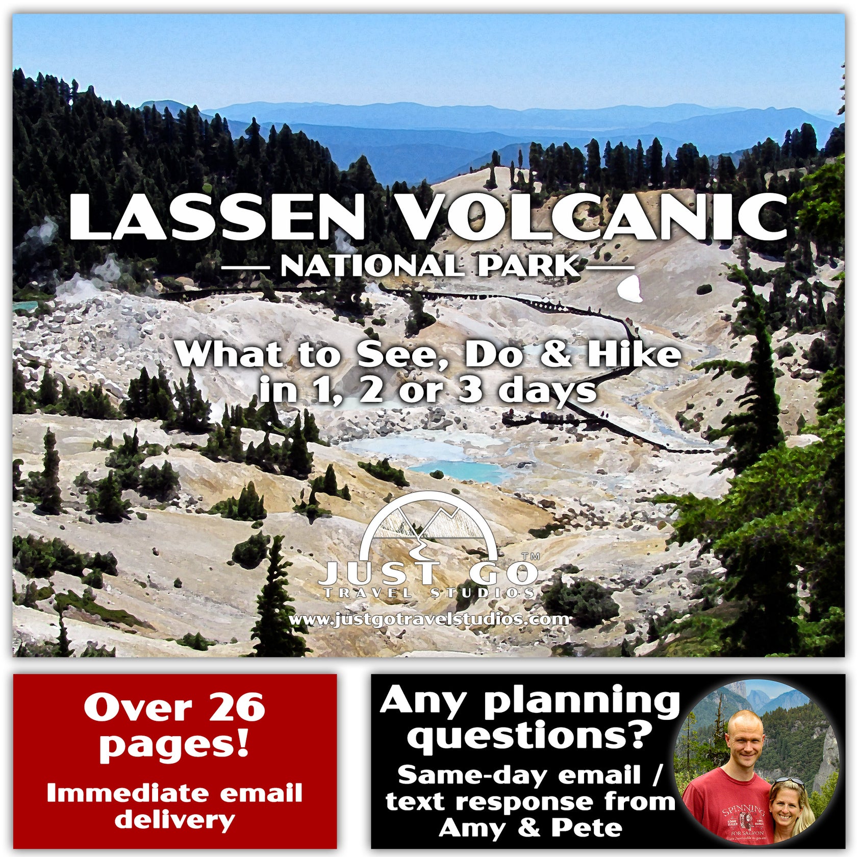Lassen Volcanic National Park Itinerary (Digital Download) – Just Go ...