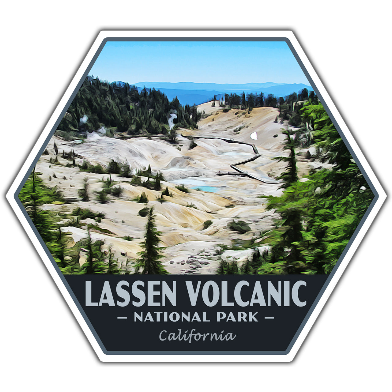 Lassen Volcanic national park sticker