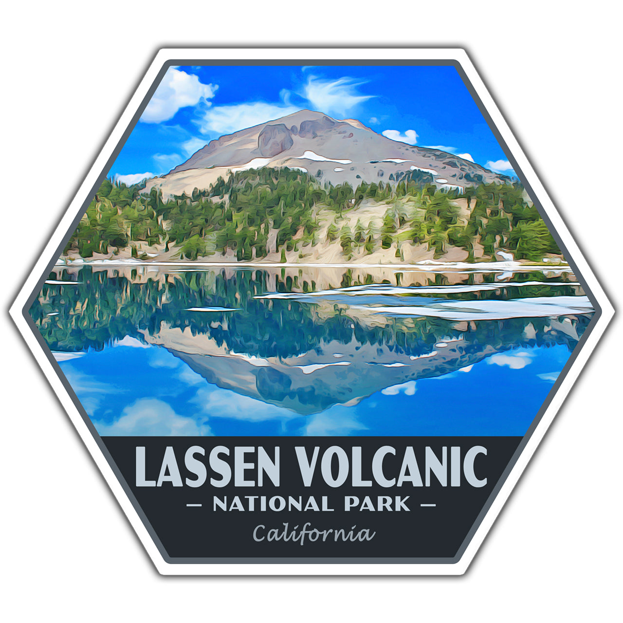 Lassen Volcanic national park sticker