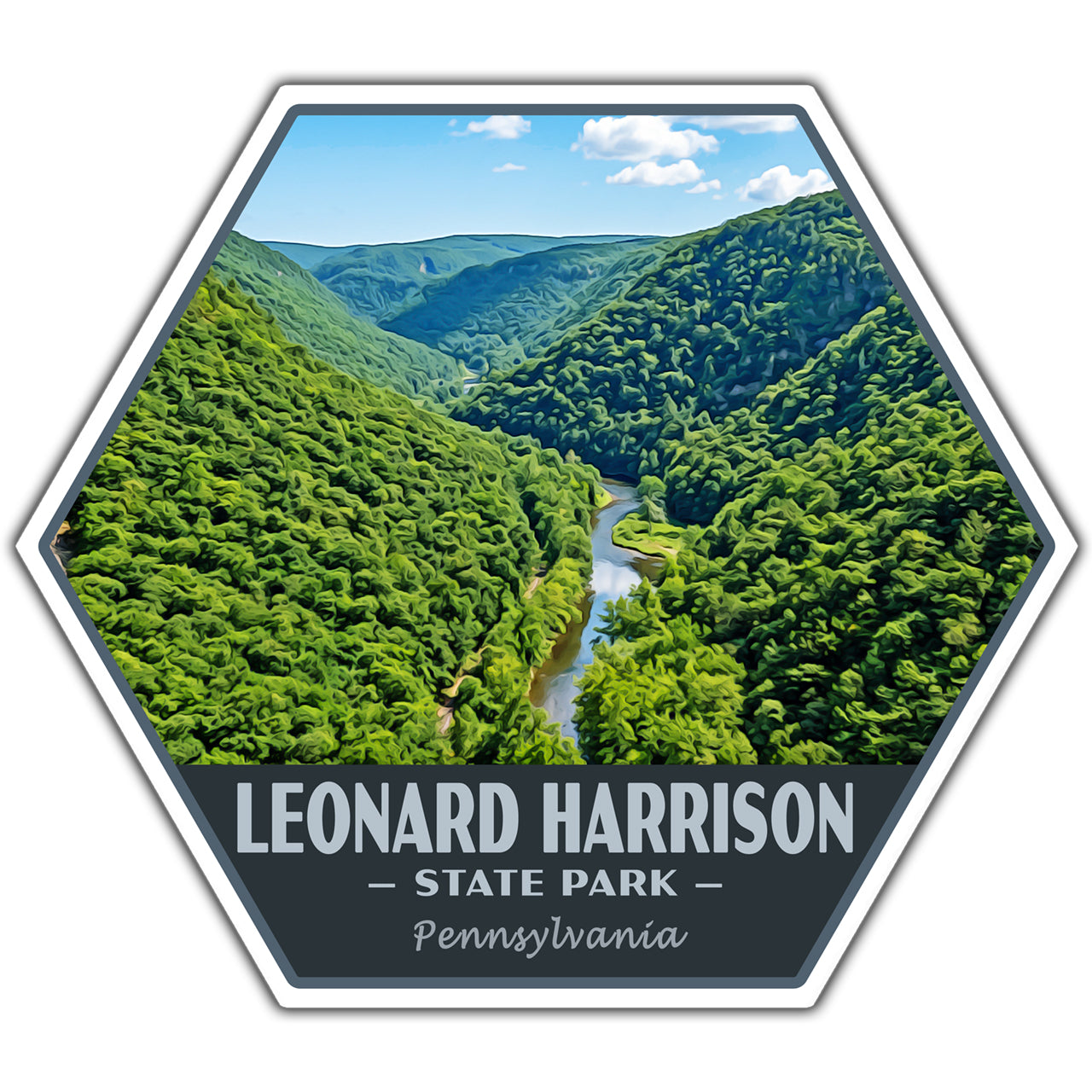 Leonard Harrison state park sticker