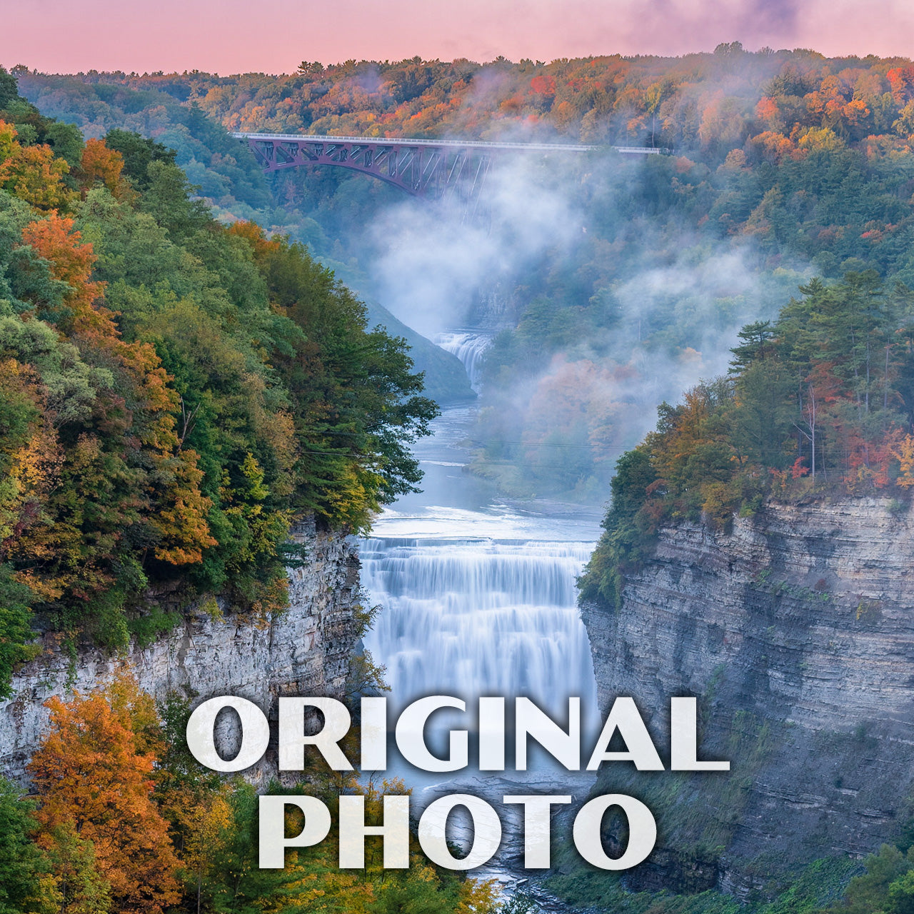 Letchworth State Park Poster - WPA (Inspiration Point in the Fall)