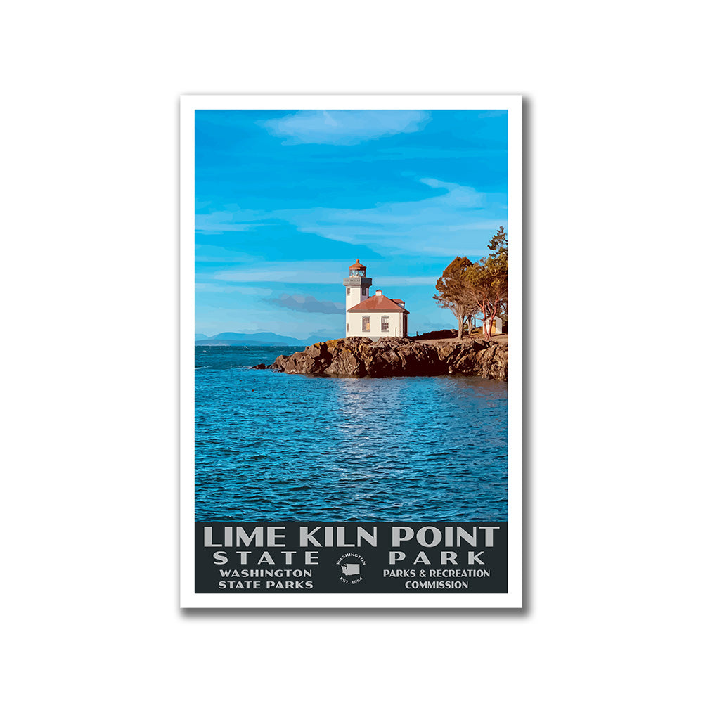 Lime Kiln Point State Park Poster-WPA (Lighthouse)