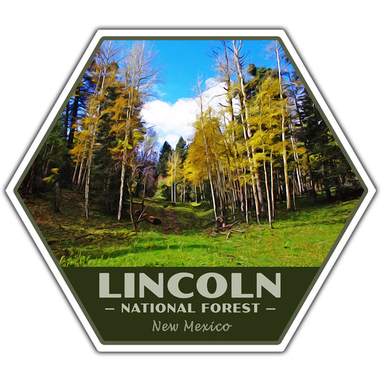 Lincoln national forest sticker
