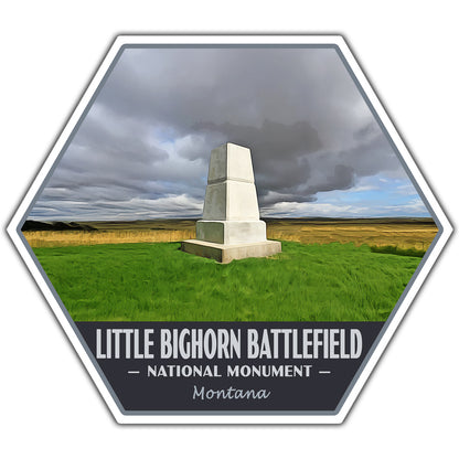 Little Bighorn Battlefield national monument sticker