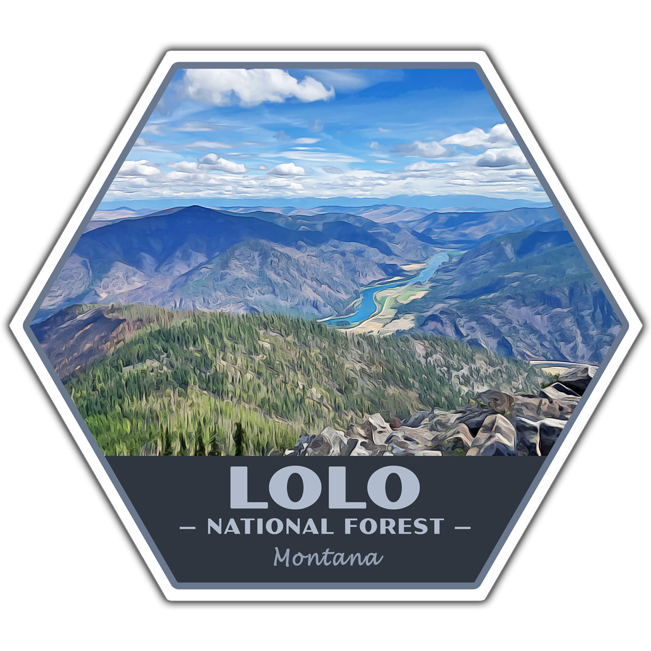 Lolo national forest sticker