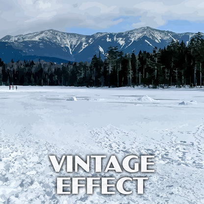 Lonesome Lake Poster-WPA (Winter) (New Hampshire State)