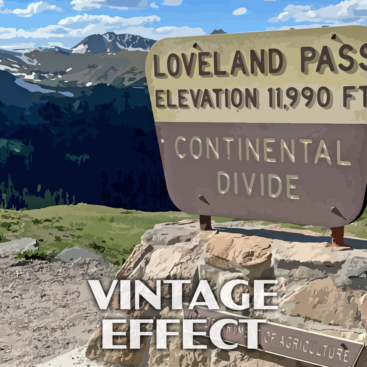 White River National Forest Poster-WPA (Loveland Pass)