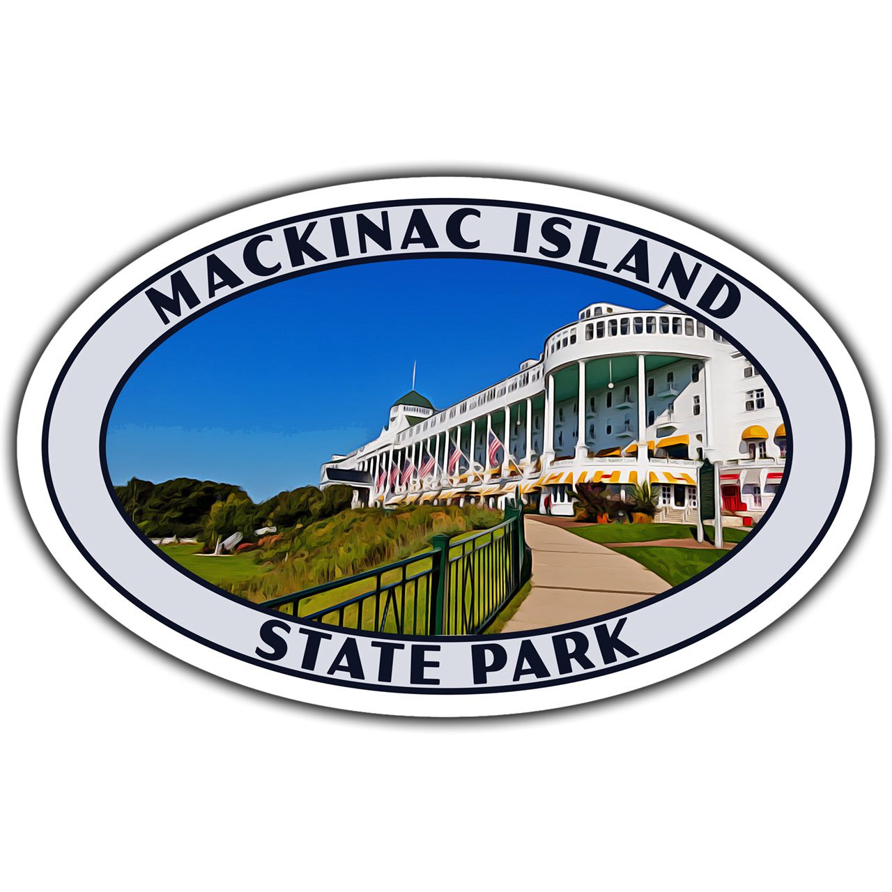 Mackinac Island state park sticker