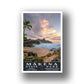 Makena State Park Poster-WPA (Crashing Waves)