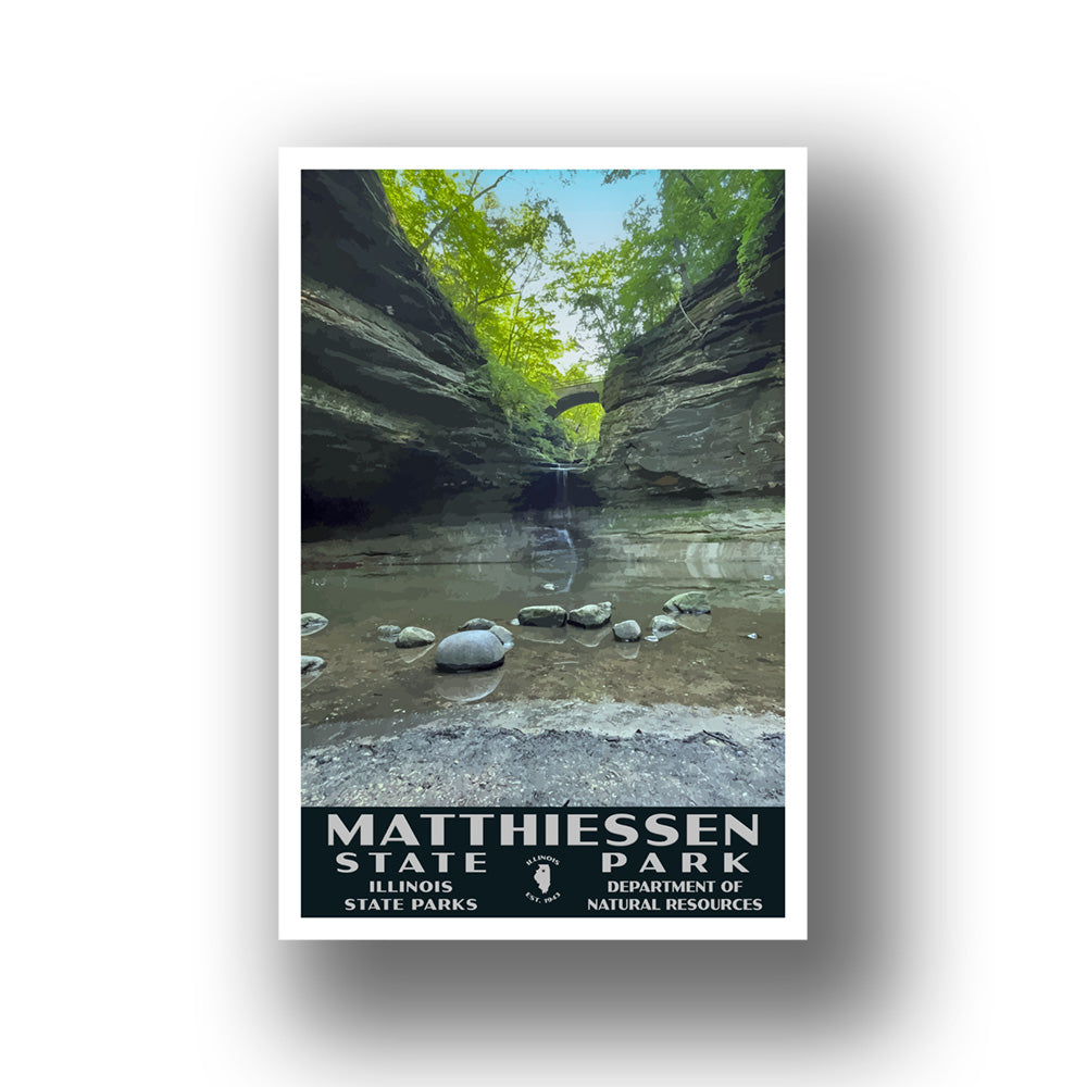 Matthiessen State Park Poster-WPA (Lower Dell)