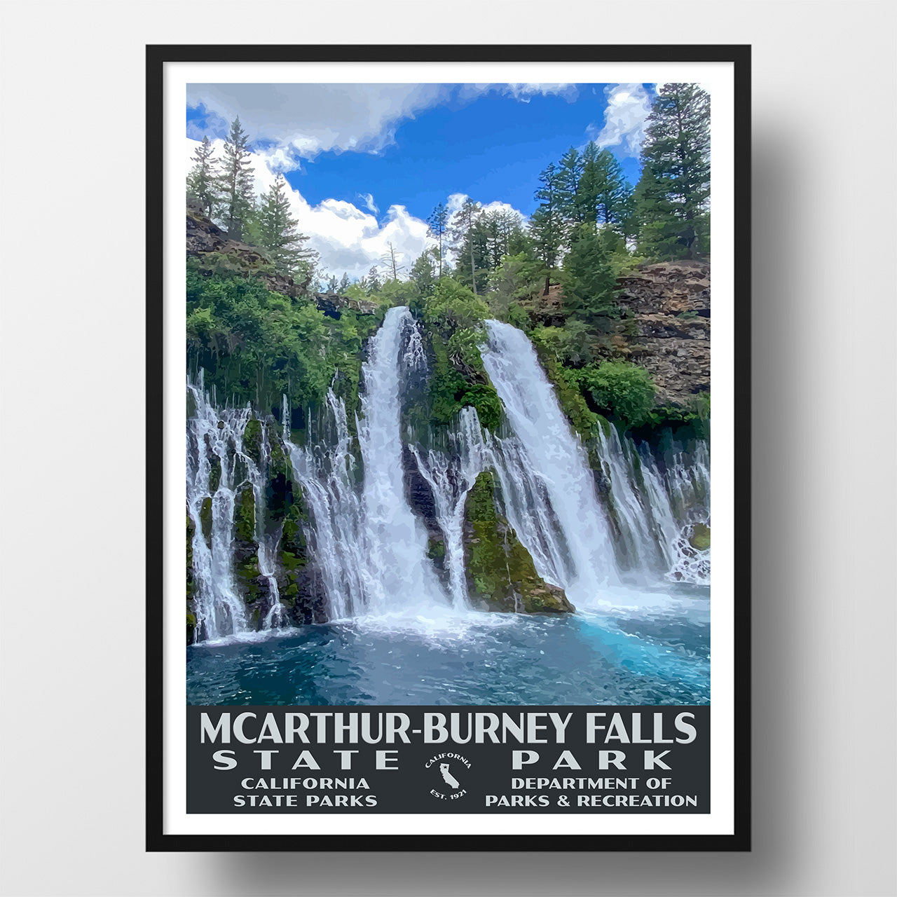 McArthur-Burney Falls State Park poster