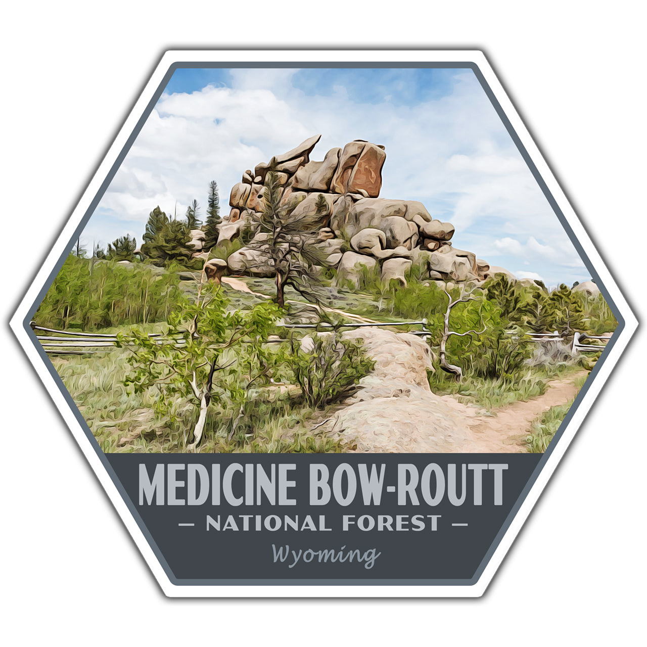 Medicine Bow-Routt national forest sticker