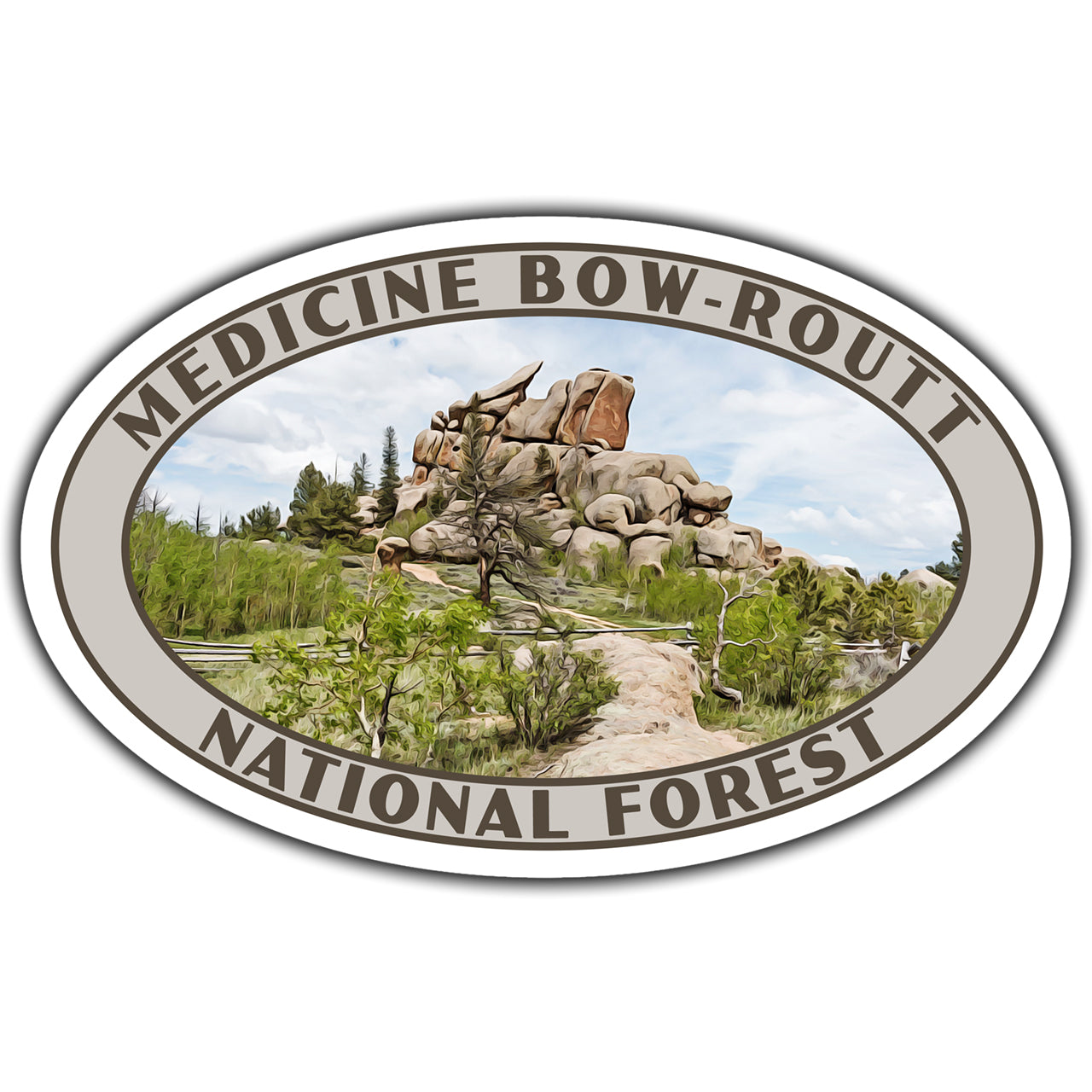 Medicine Bow-Routt national forest sticker