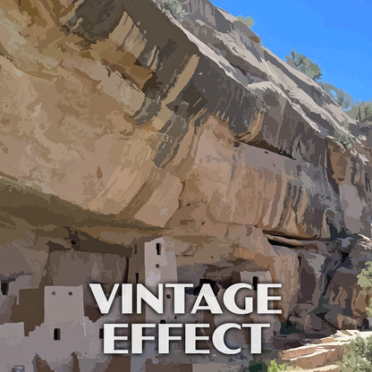 Mesa Verde National Park Poster-WPA (Cliff Palace)