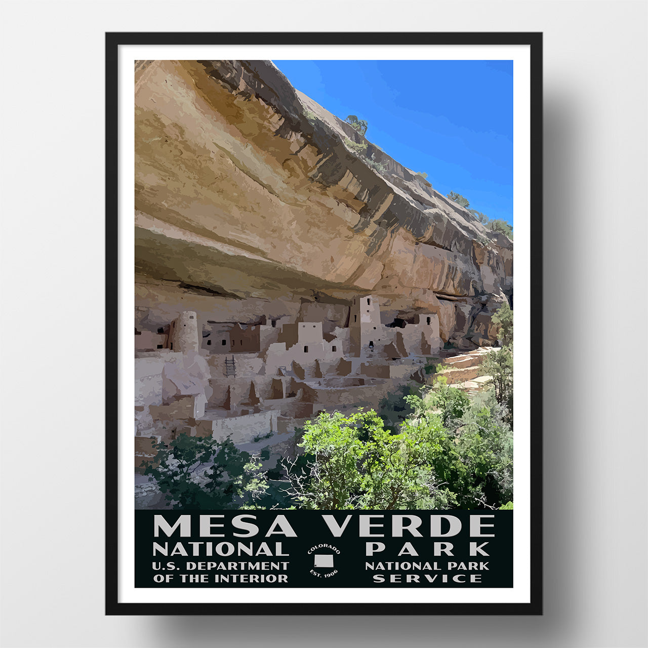 mesa verde national park poster