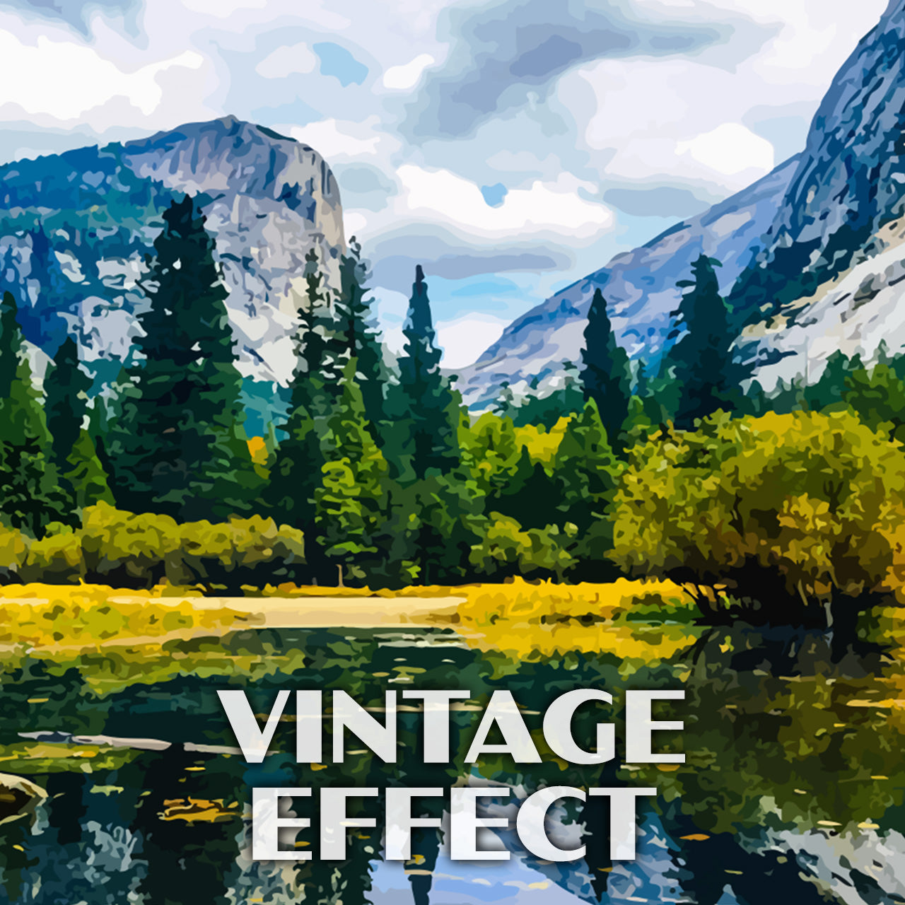 Poster Su Tela Vintage Yosemite National Park, Stampa Artistica 20x30 Cm, Quadro Moderno Per Camera Da Letto E Soggiorno - 4