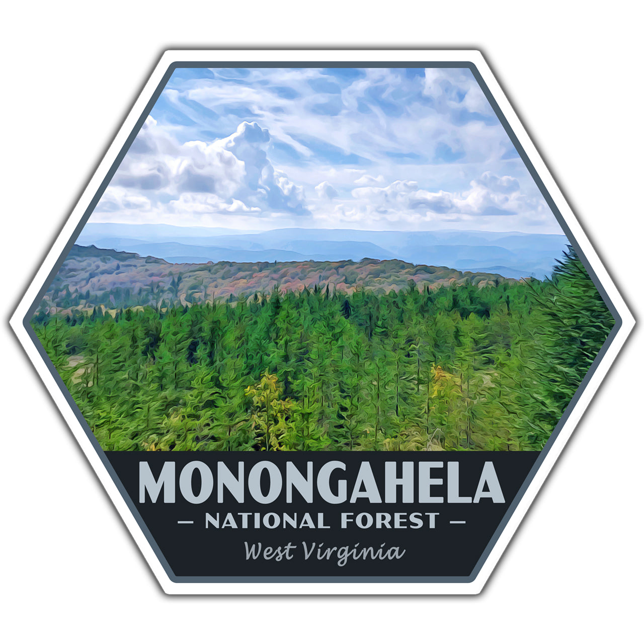 Monongahela national forest sticker