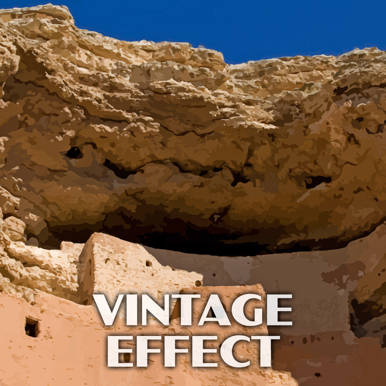 Montezuma Castle National Monument Poster-WPA (Front View)