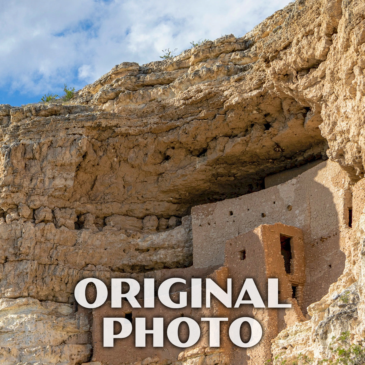 Montezuma Castle National Monument Poster-WPA (Side View)