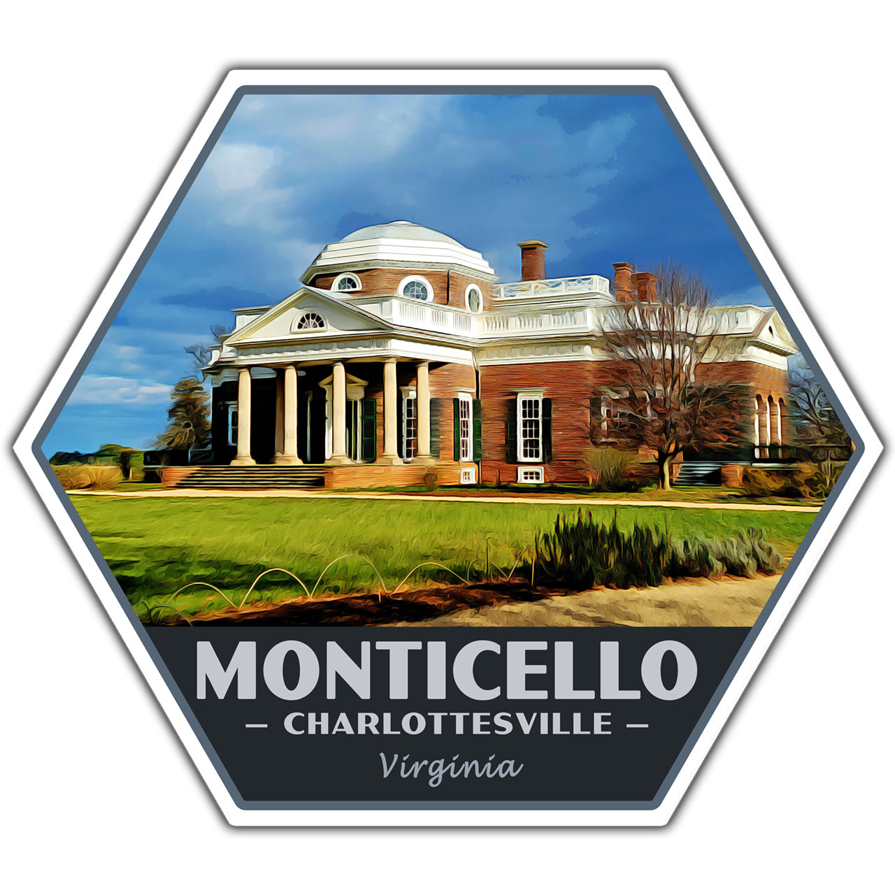Monticello sticker