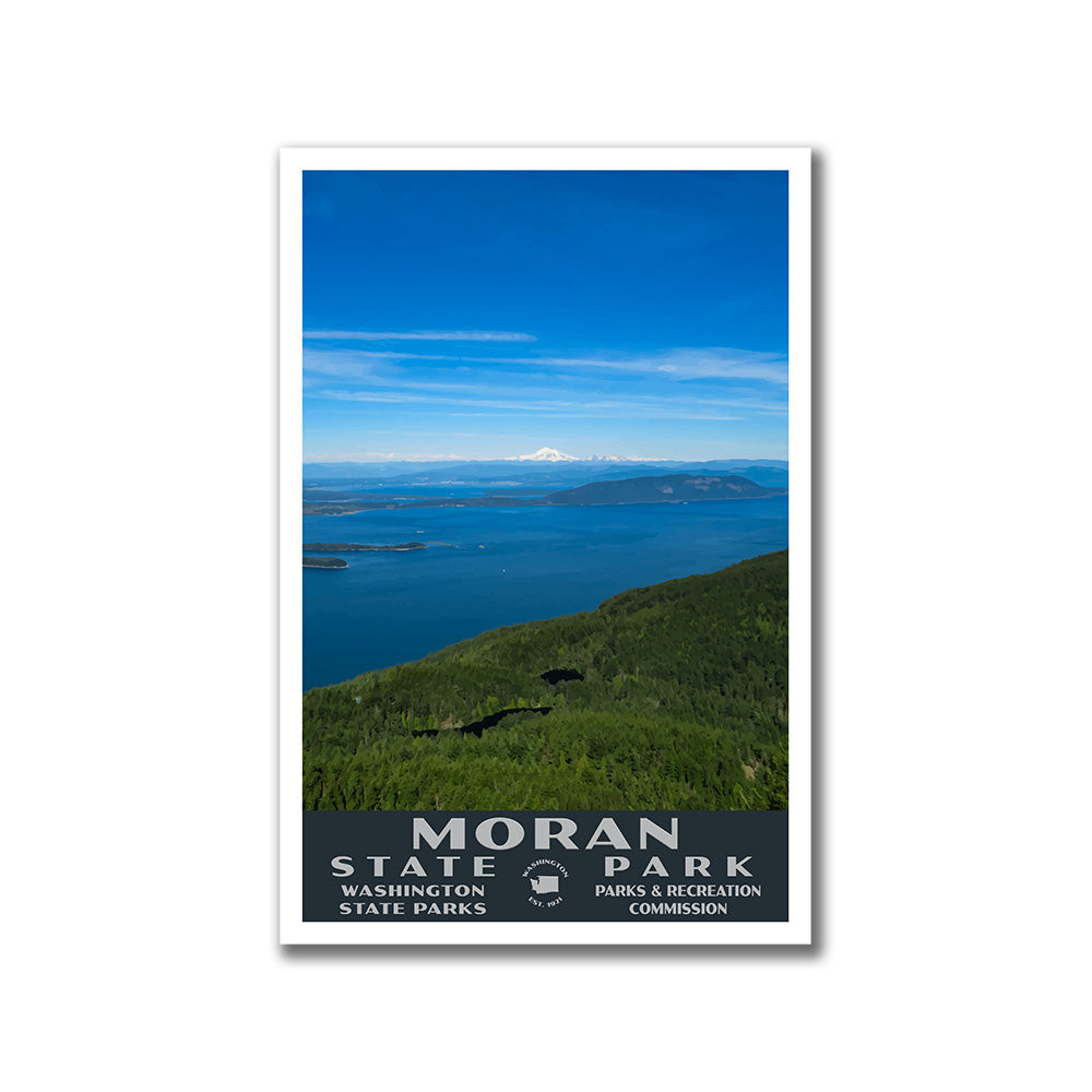 Moran State Park Poster-WPA (Mount Constitution)