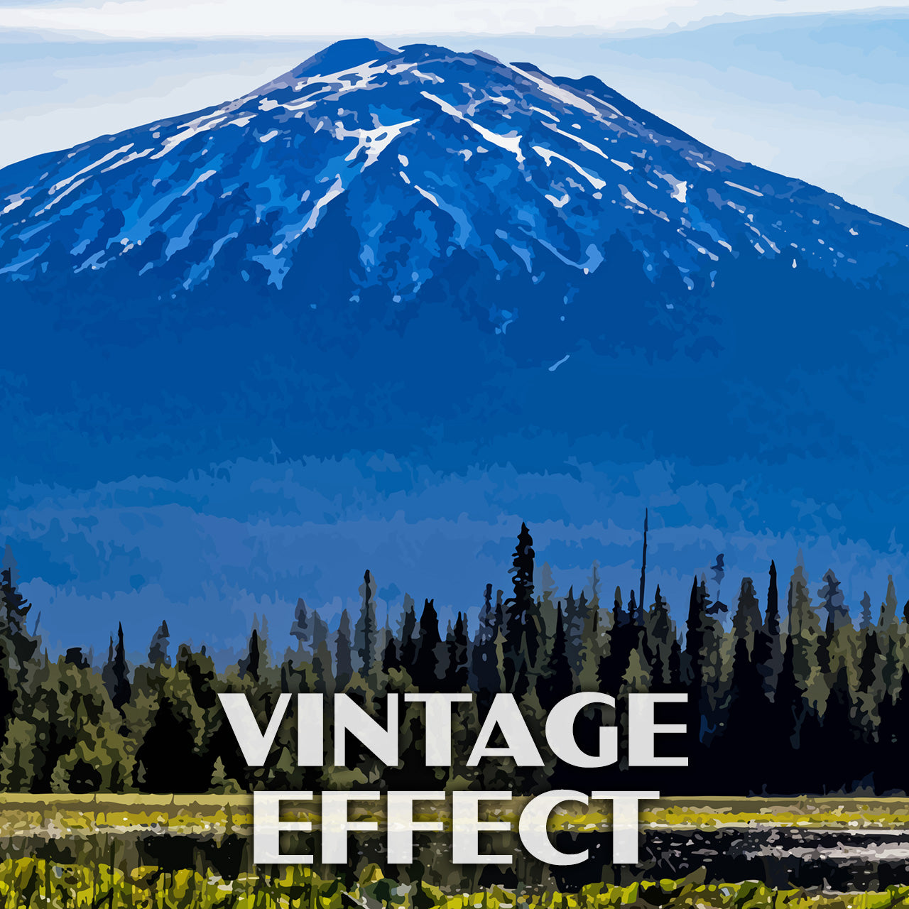 Mount Bachelor Poster-WPA (Summer) (Oregon State)