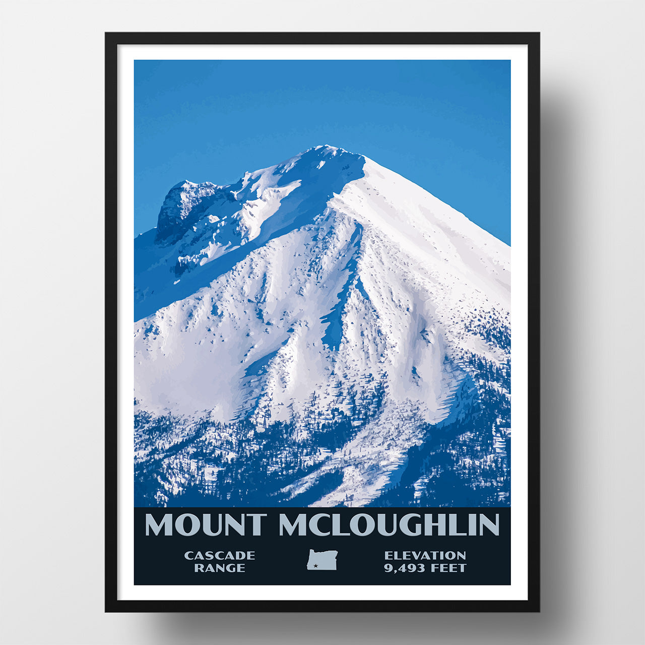 Mount McLoughlin Poster