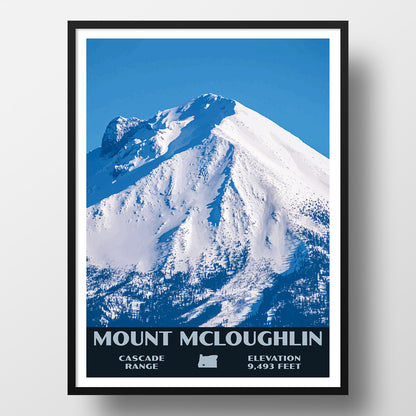 Mount McLoughlin Poster
