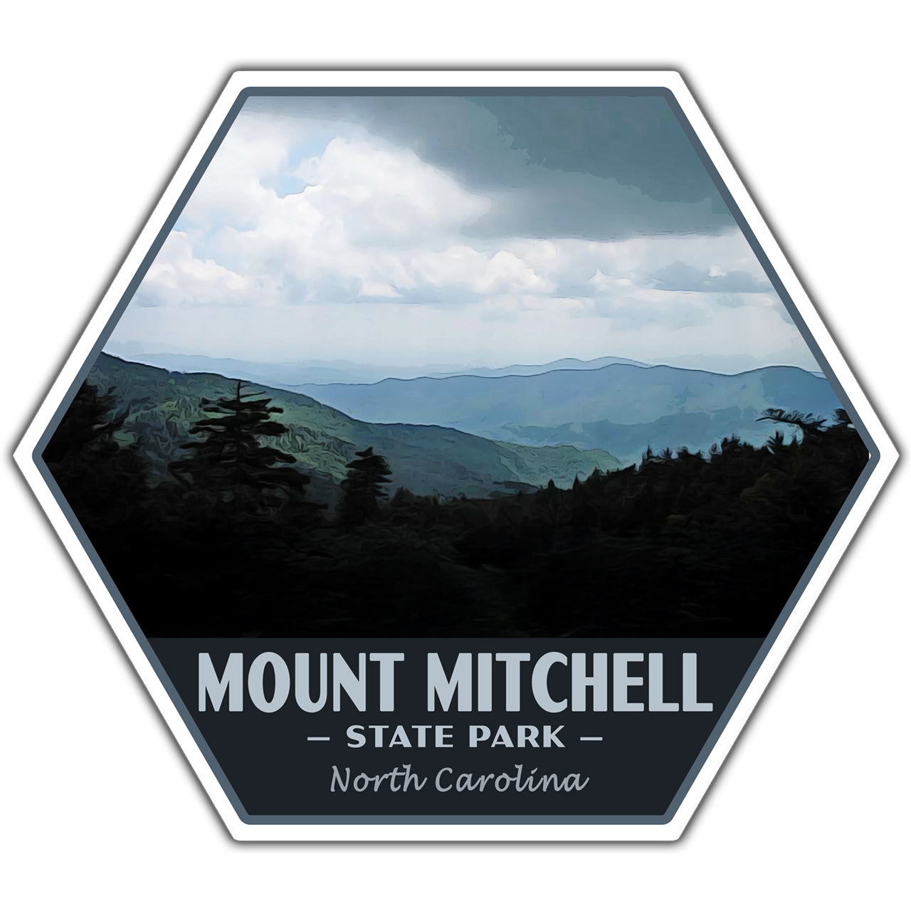 Mount Mitchell state park sticker