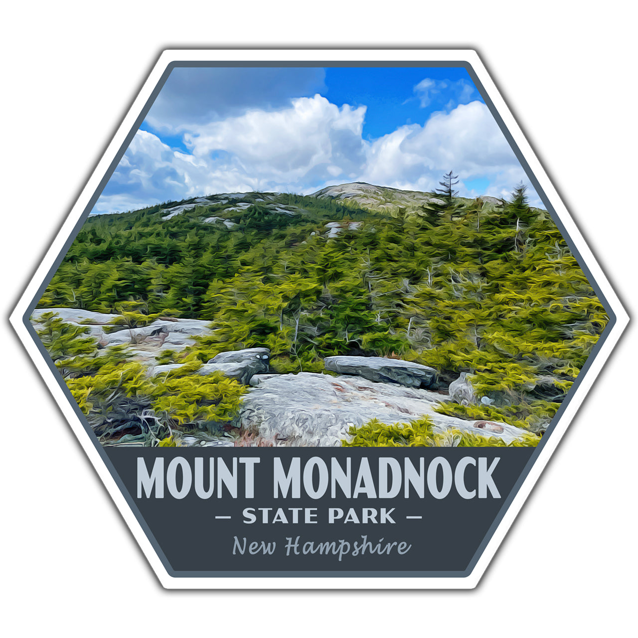 Mount Monadnock state park sticker