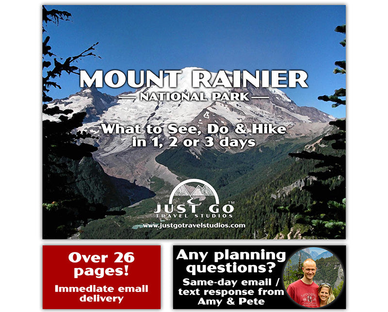 Mount Rainier National Park Itinerary (Digital Download)