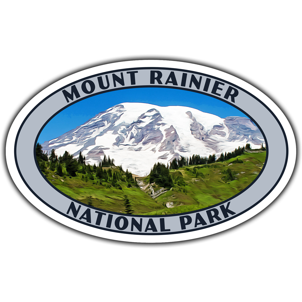 Mount Rainier National Park Sticker (Paradise) – Just Go Travel Studios