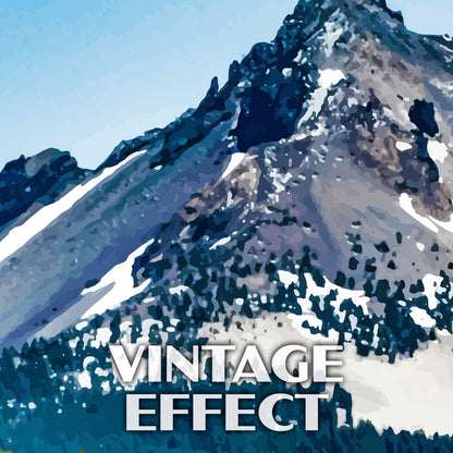 Mount Thielsen Poster-WPA (Forest Overlook) (Oregon State)