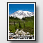 Mount Rainier National Park Poster-WPA (Skyline Trail)