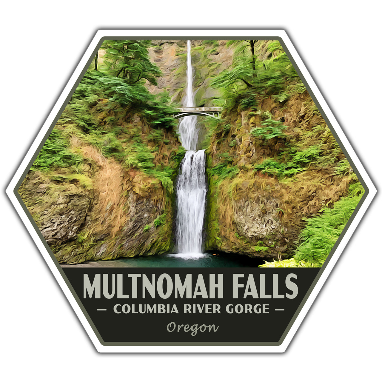 Multnomah Falls sticker
