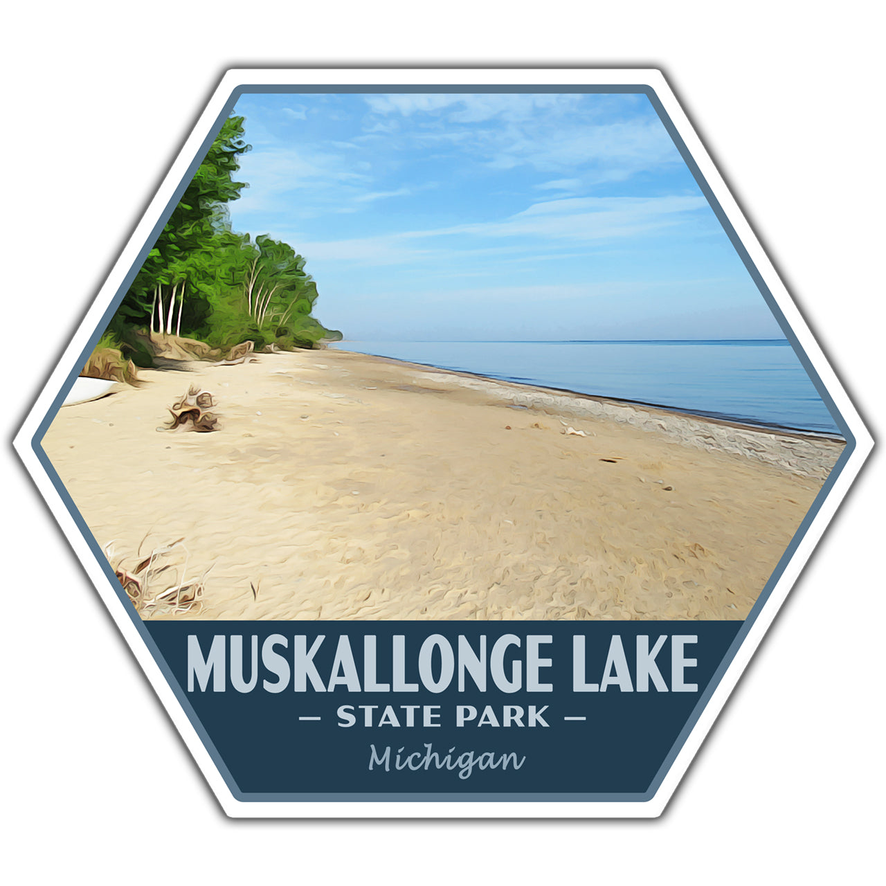 Muskallonge Lake state park sticker