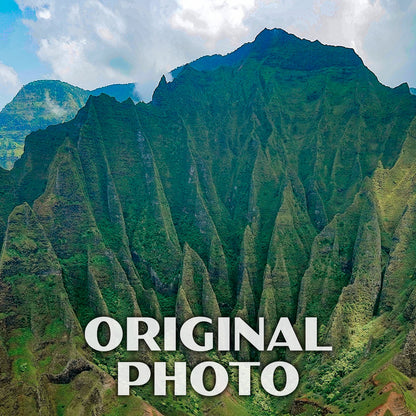 Na Pali Coast State Park Poster-WPA (Aerial View)