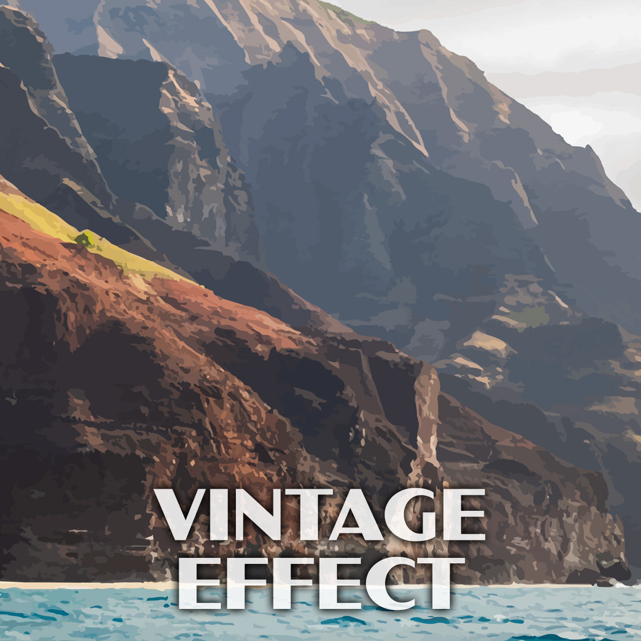 Na Pali Coast State Park Poster-WPA (Coast View from the Water)