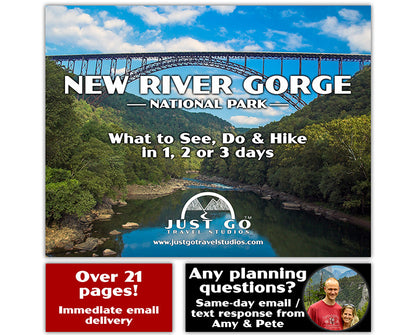New River Gorge National Park Itinerary (Digital Download)